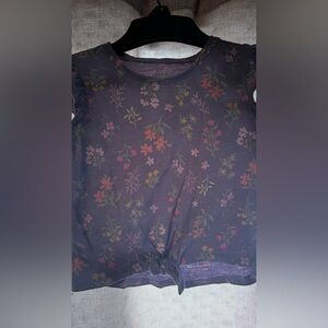 Jumping Beans Purple Floral short Sleeve Top